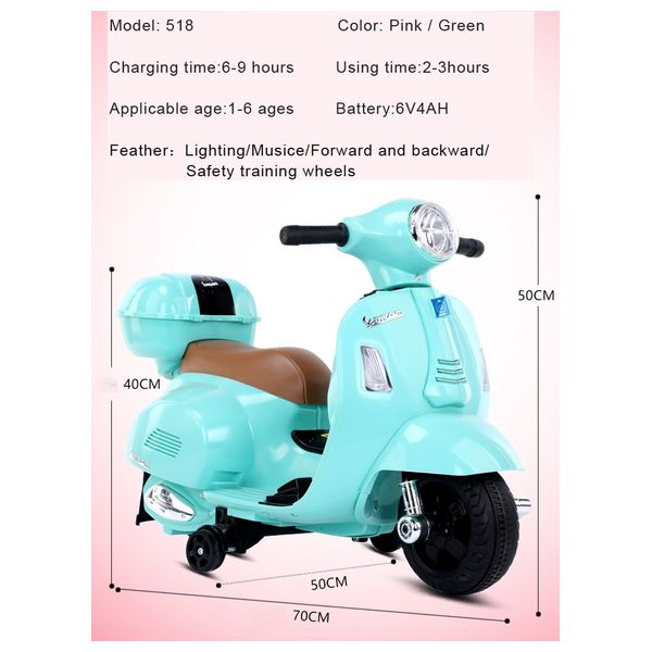  Hanar 014400029828 - Electric Bike for Children - Mint 