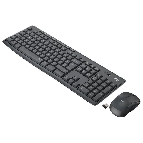  Logitech MK295 Wireless Combo with Mouse - Black 