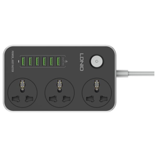 Ldnio SC3604 - Power Socket - 2500W - 6 USB-A - Gray