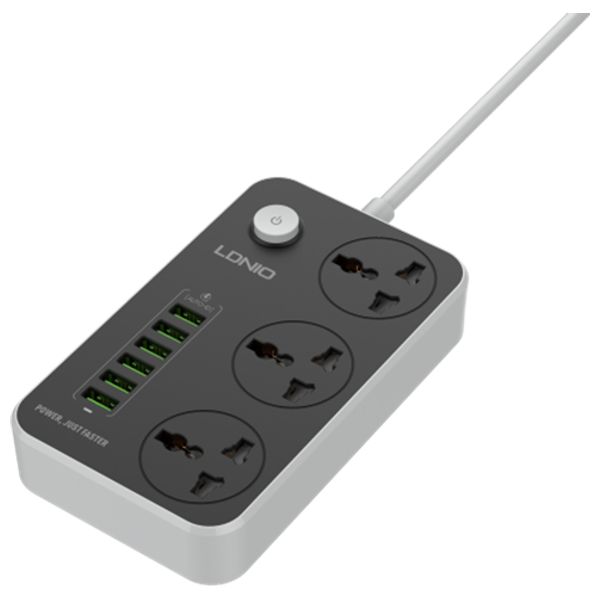 Ldnio SC3604 - Power Socket - 2500W - 6 USB-A - Gray