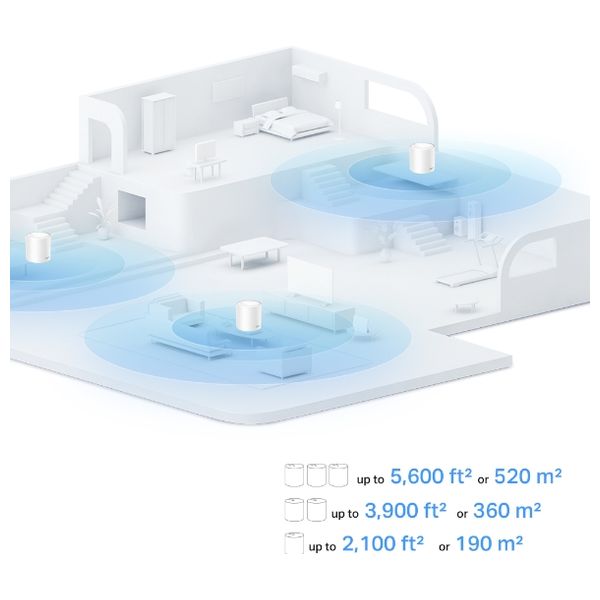  TP-Link Deco X10 Whole Home Mesh Wi-Fi 6 System - AX1500 - 2 Pack - White 