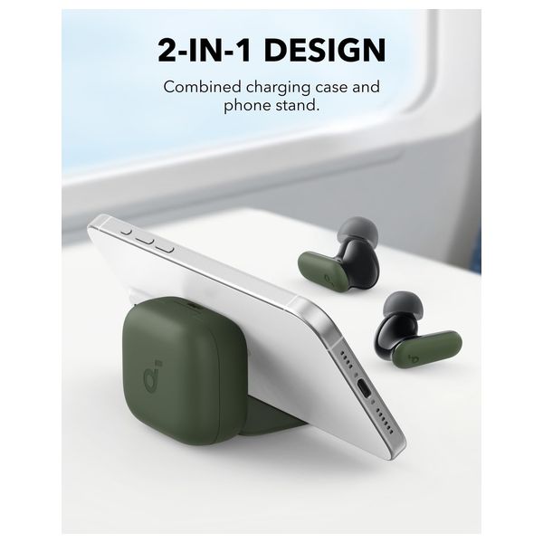 Anker Soundcore R50i NC TWS - Bluetooth Headphone In Ear - Auto Noise Cancelling - 4 Microphones - IP54 Water Resistant - Green