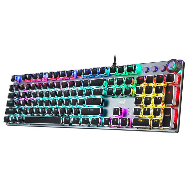 AULA f2o88 Mechanical Gaming Keyboard - Wired - RGB