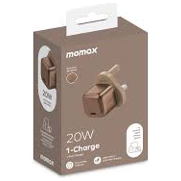  Momax UM68UK - Wall Charger - 20W PPS - 1 Port - Brown 