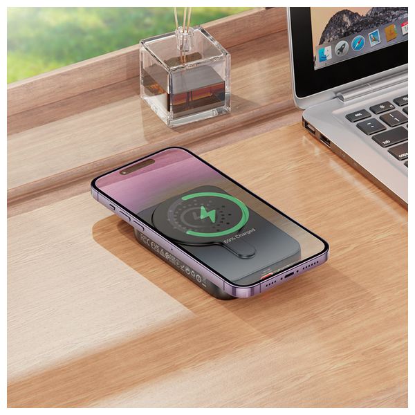  Hoco J117A Esteem Magnetic Power Bank - 10000mAh - 20W - Black 