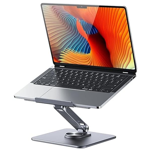 Recci - Multi-Angle Laptop & Tablet Stand - with 360° Rotation - Gray