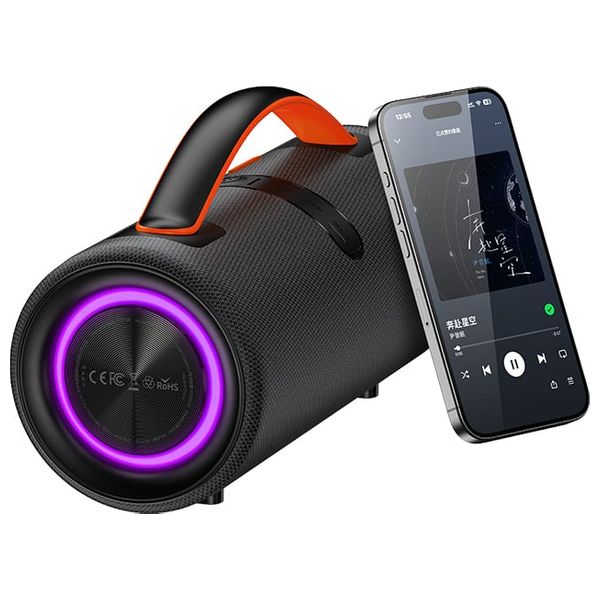 Recci RSK W49 - Bluetooth Speaker - Up To 4000 mAh - Bluetooth 5.3 - Black