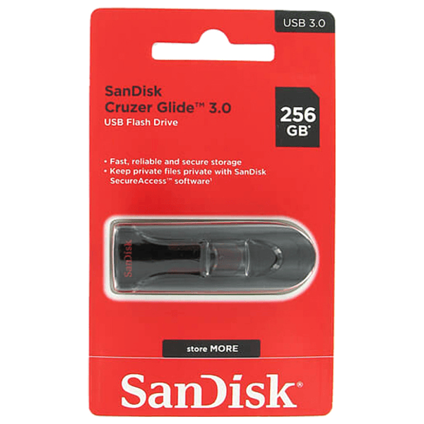 SanDisk SDCZ600 - USB Flash Drive - 256GB - Black