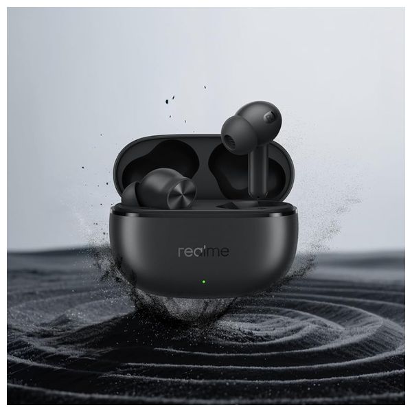 Realme T200X - Bluetooth Headphone In Ear - Up to 48 hours - Bluetooth 5.4 - Black