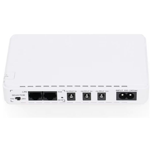 Mini DC UPS Multifunctional Networks - White