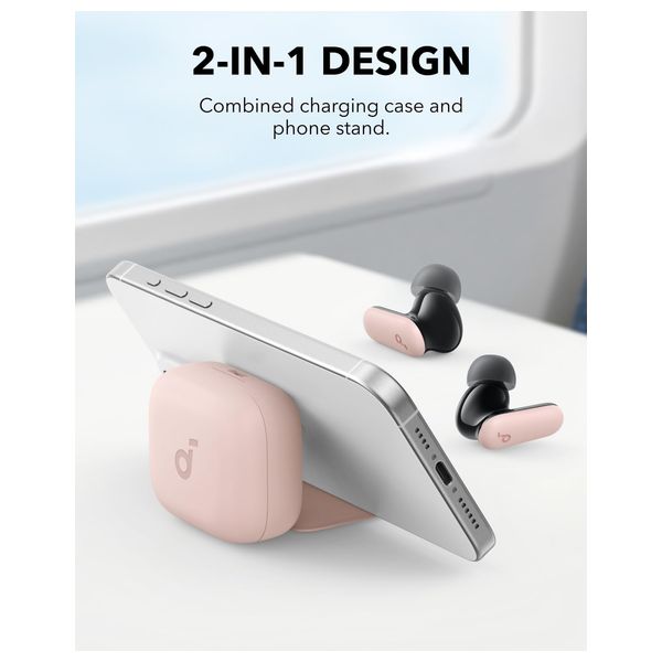  Anker Soundcore R50i NC - Bluetooth Headphone In Ear - Auto Noise Cancelling - 4 Microphones - IP54 Water Resistant - Pink 