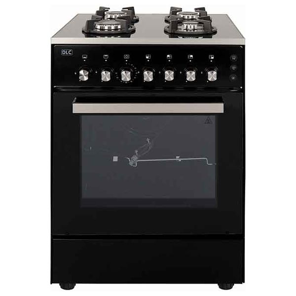Elryan DLC 6460B 4 Burners Gas Cooker Black
