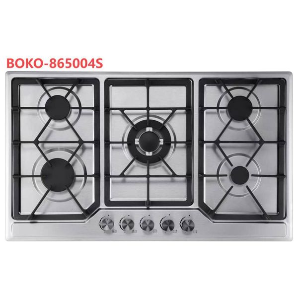  طباخ داخلي بوكو غازي - 5 مشاعل - 865004s - ستيل 
