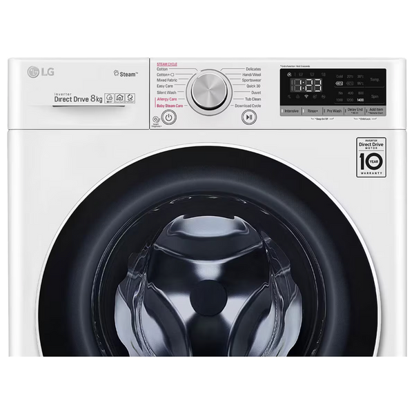 LG WV2149WVG - 8Kg - Front Loading Washing Machine - White + Gosonic GHD-251 - Hair Dryer - Red + Newal IRN-783 - Steam Iron - Purple 