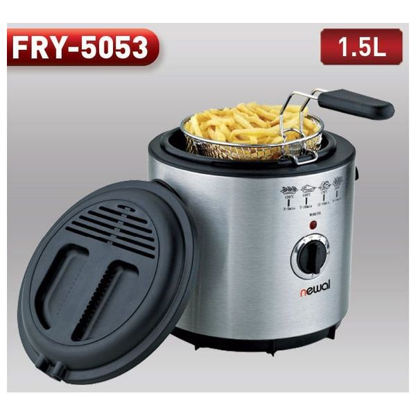 مقلاة هوائية نوال - FRY-5053 - بقدرة 1000 واط - ستيل