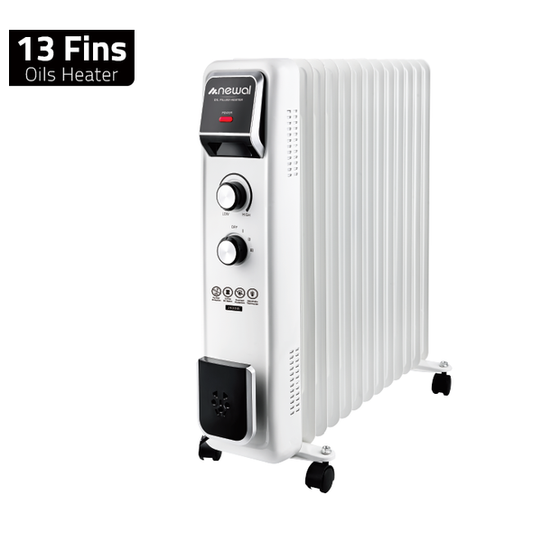  Newal Heater QHT-162 - Oil-Filled Radiator - White 