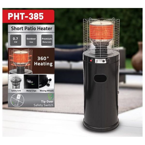  Newal Gas Heater - PHT-385 - Black 