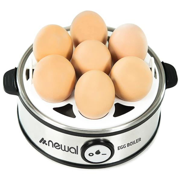  أداة سلق البيض الاوتوماتيكية نوال - EGG-3546 - سلفر 