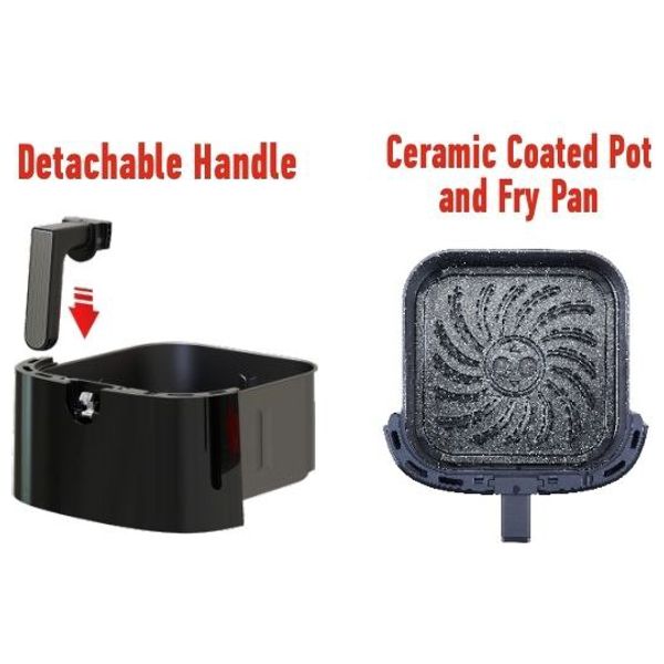 Gosonic GAF-108 - Air Fryer - 8L - 2000 W - Black