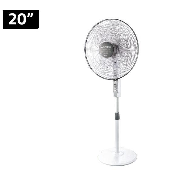  مروحة واقفة مروحة - 60 واط -  newal-Fan-307slivar - ابيظ 