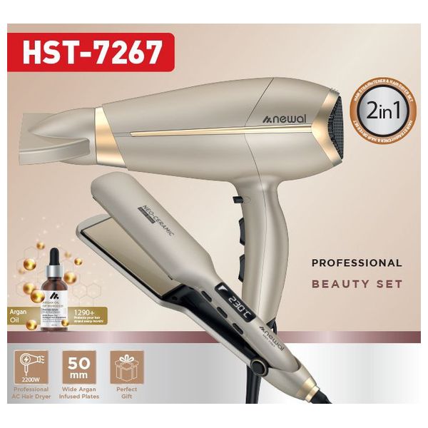 Newal HST-7267 - Hair Dryer - Gold 