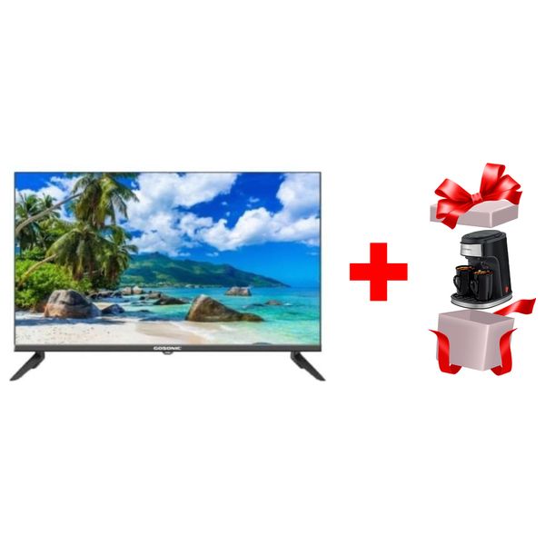  شاشة جوسونيك 32-انج فئة GRMS-5032 - سمارت - HD - 50Hz- LED + ماكنة صنع القهوة جوسونيك - GCM-858 - اسود 