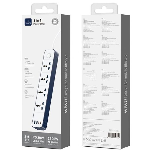 WiWU Wi-S007 – Power Strip – White