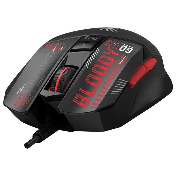  اي4تيك ماوس سلكي - 1.8 متر - Bloody W60MAX - اسود 