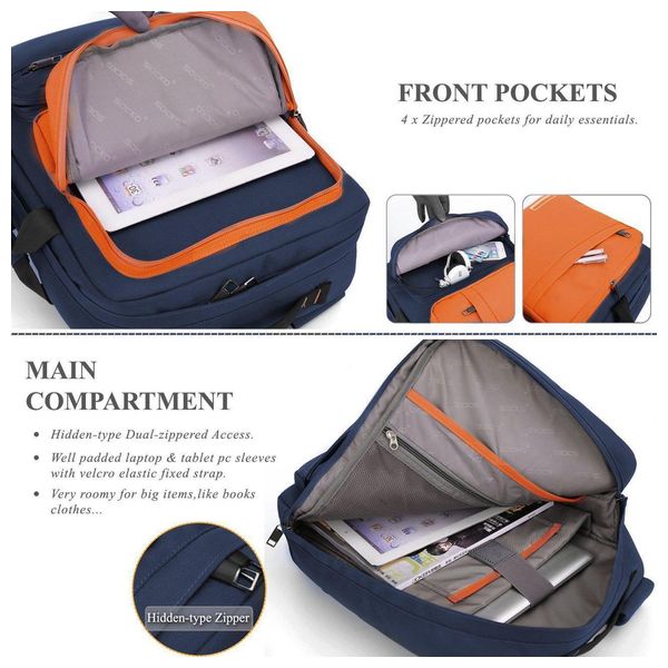 SOCKO 668 - laptop Backpack - Orange