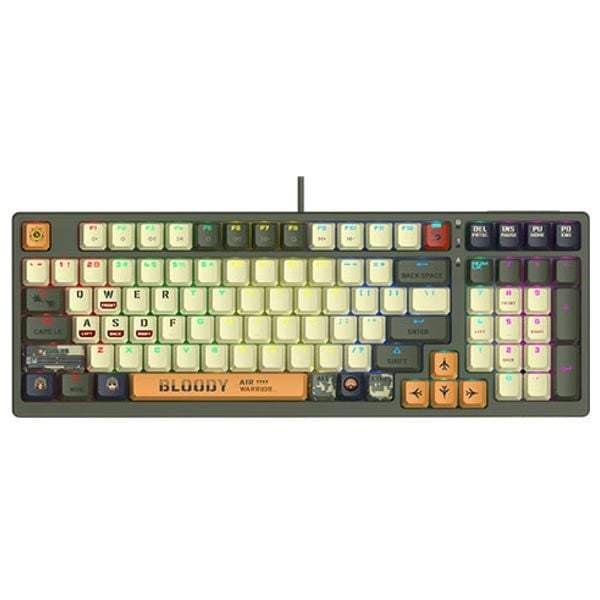  Bloody Wired Keyboard - RGB - Olive 