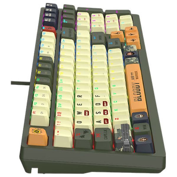  Bloody Wired Keyboard - RGB - Olive 