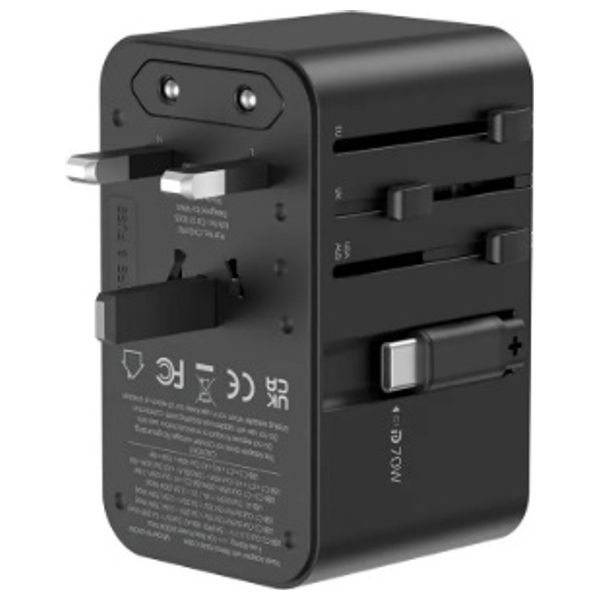  WiWU UA004 - Charging Adapter & Hub - 70W - Black 