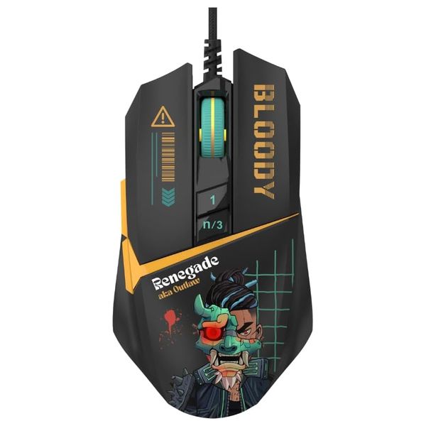  Bloody W63MAX - Wired Mouse - Very Black 