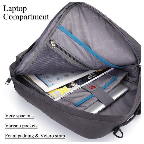  SOCKO 668 - laptop Backpack - Blue 