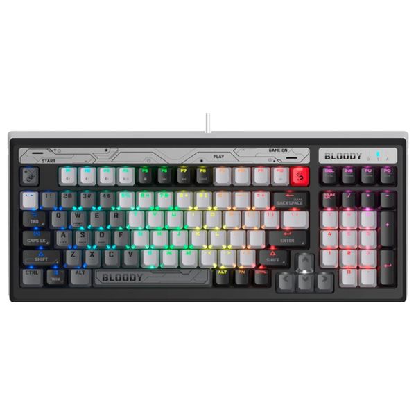  Bloody Light Strike Gaming Keyboard - RGB - Gray 
