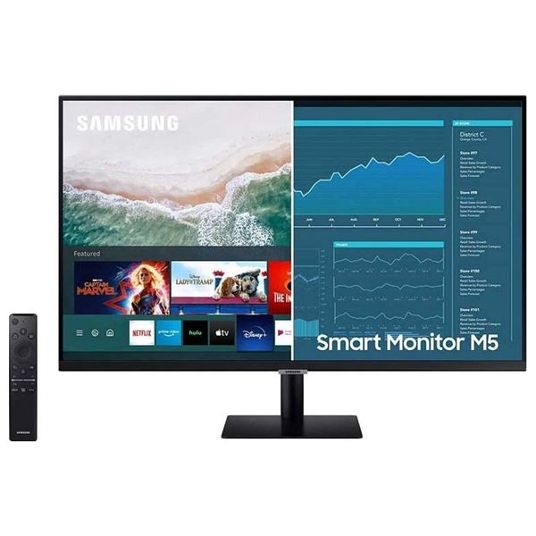  Samsung 27-Inch M5 Series - Flat Monitor - 60Hz - 8ms Response Time - FHD 
