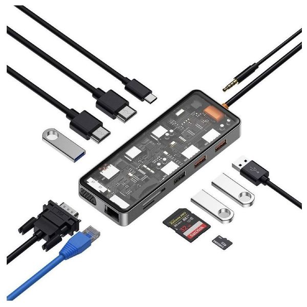  WiWU CB012 - 12 in 1 - USB-C Hub-C 