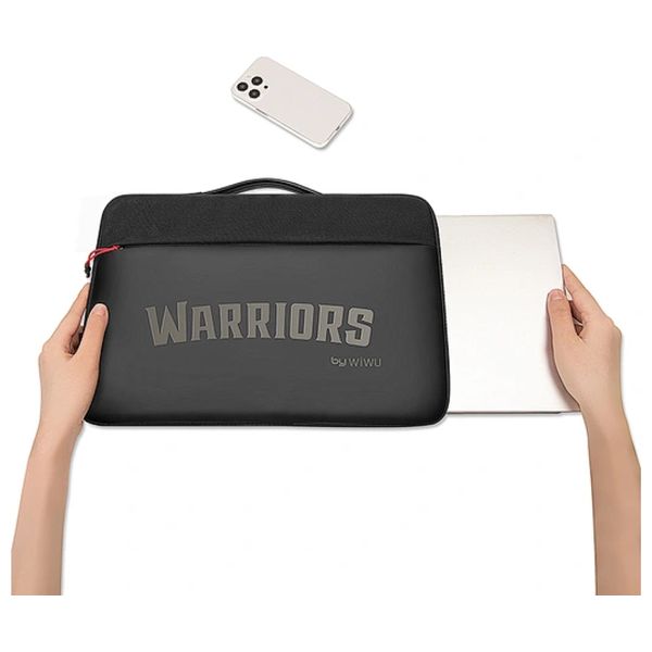  اسود - حقيبة لابتوب دبليو اي دبليو يو - Warriors Laptop Sleeve 