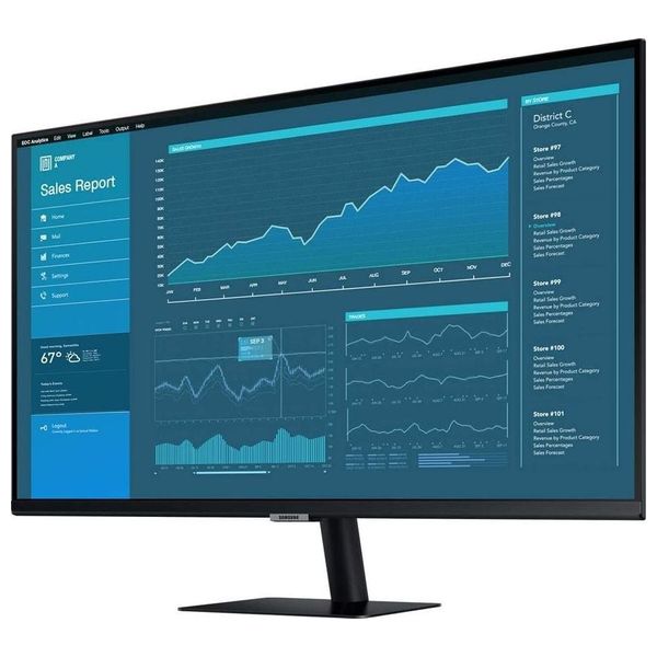 Samsung 27-Inch M5 Series - Flat Monitor - 60Hz - 8ms Response Time - FHD 