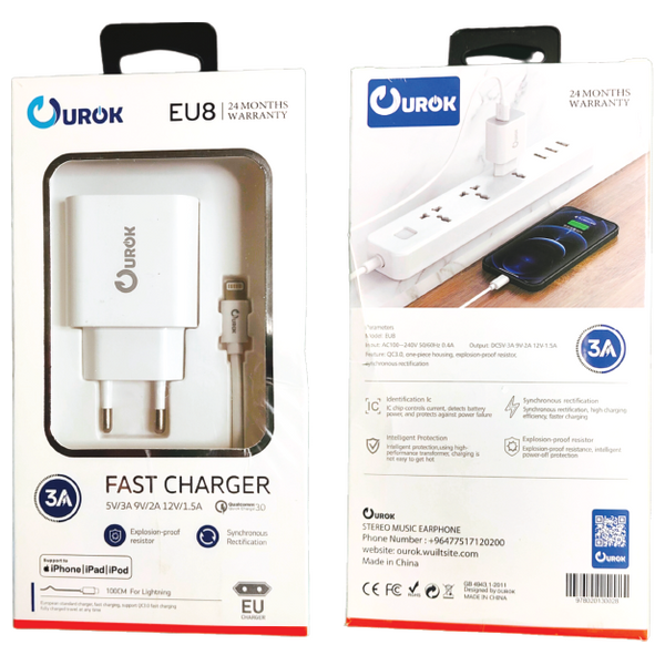  Ourok - Charger - 3A - White 