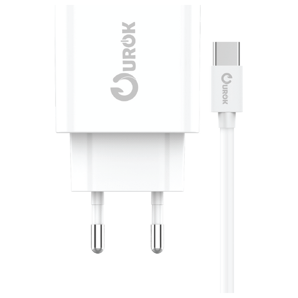  Ourok EU8 - Wall Charger - 3A - 1 Ports - White 