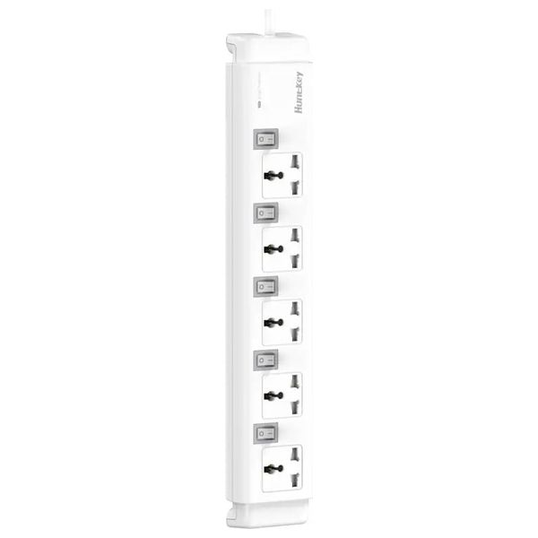  Huntkey SZC502 - Surge Protector Power Strip - 5 Socket - Pearl White 