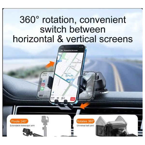  Joyroom JR-ZS283 - Car Phone Holder - 4.7-6.7 inch Smartphones - Black 