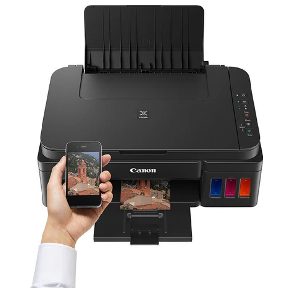طابعة نافثة للحبر كانون PIXMA G3410 -  الكل في واحد - واي فاي - ملونة - أسود