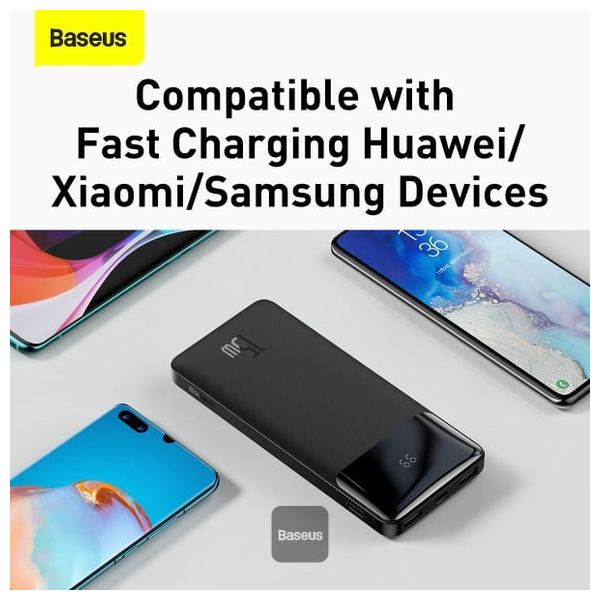  Baseus Bipow - Power Bank - 10000mAh - 15W - Black 