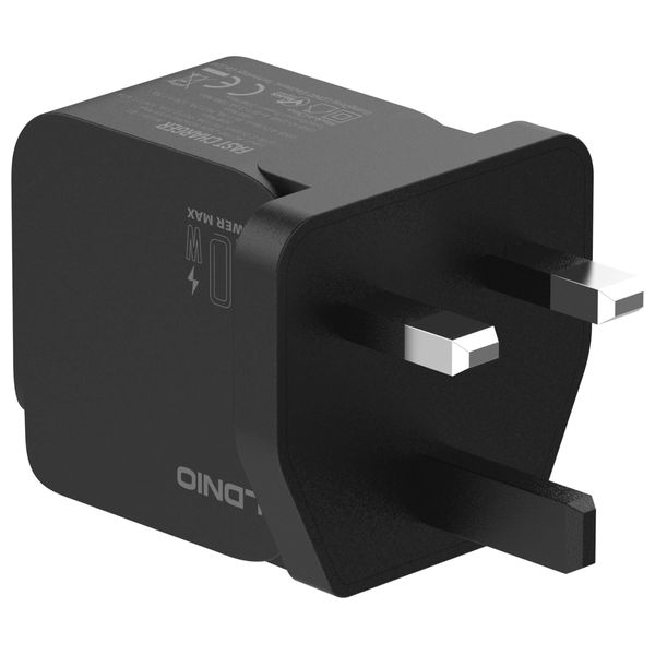  شاحن جداري لدنيو - يو اس بي سي الى لايتينغ - 20 واط - اسود 