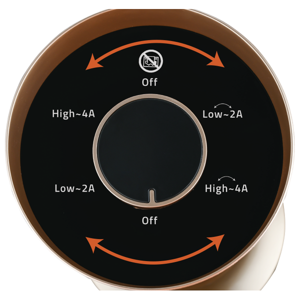  مدفأة نوال كاربون -CHT-815-04 - ذهبي 