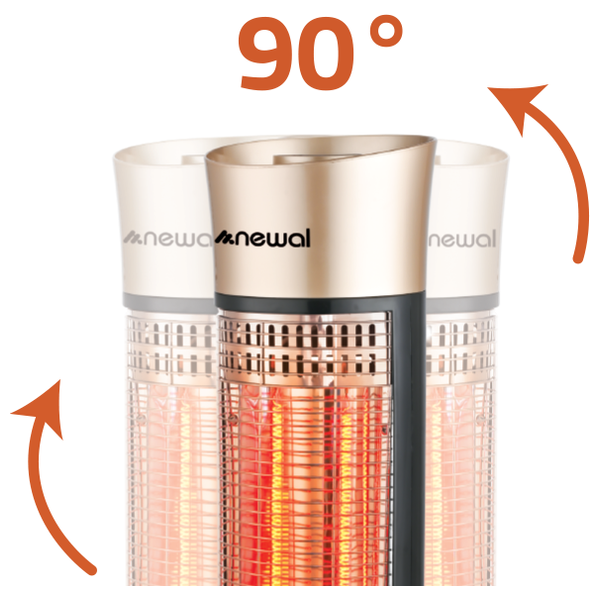  مدفأة نوال كاربون -CHT-815-04 - ذهبي 