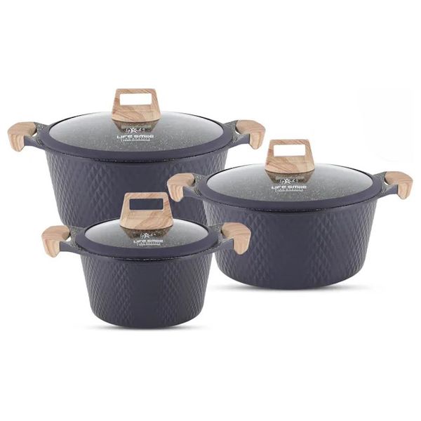  Life smile Cookware Set - 3 piece 