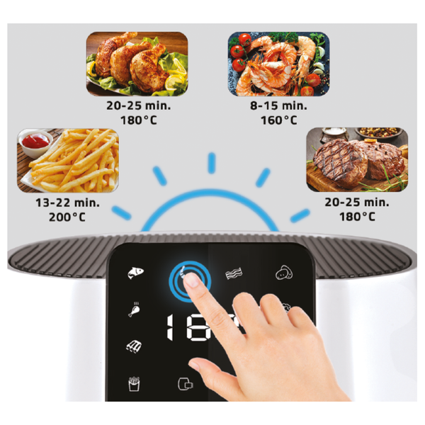  Newal FRY-5107 - Air Fryer - White 